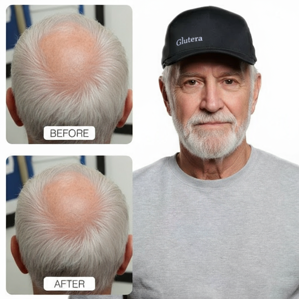 Regrow Your Hair & Restore Your Hairline in Under 30 Days with GLUTERA's Laser Cap