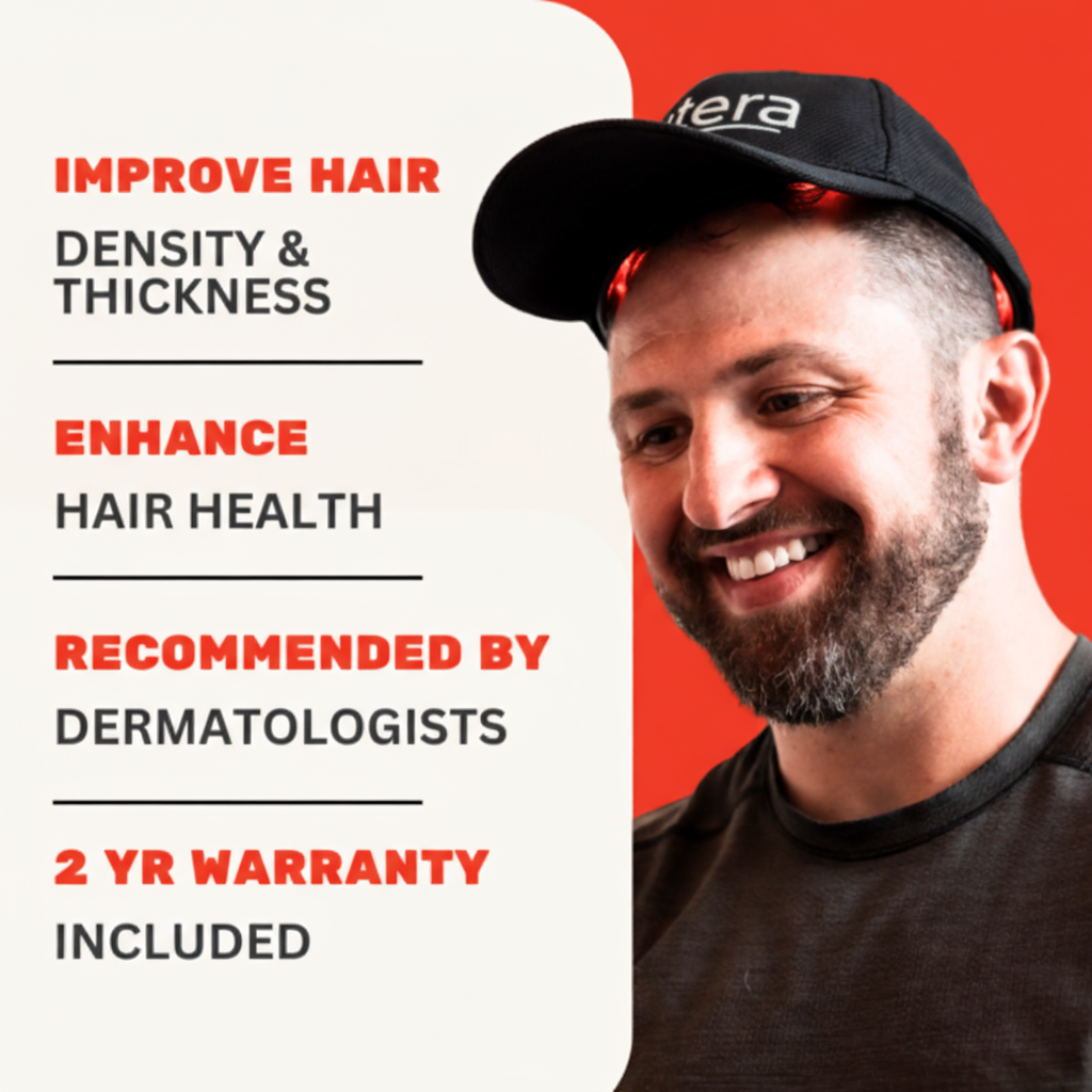 Regrow Your Hair & Restore Your Hairline in Under 30 Days with GLUTERA's Laser Cap