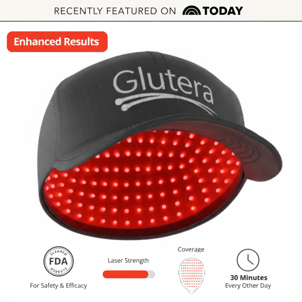 Regrow Your Hair & Restore Your Hairline in Under 30 Days with GLUTERA's Laser Cap